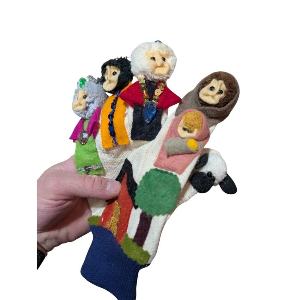 Handmade Felt Nativity Glove Puppet Christmas Storytelling Teaching Aid